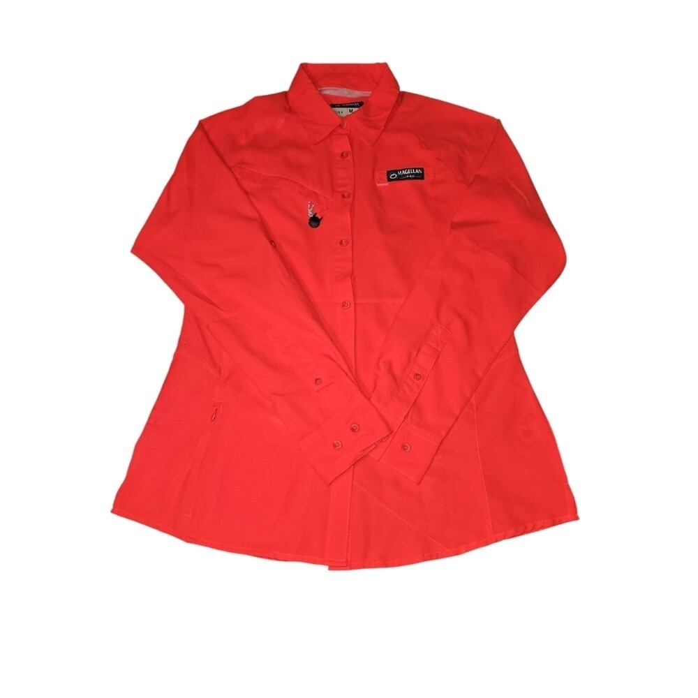 Magellan Outdoors Vibrabt Pink/Red Women's Medium Longsleeve Fishing Shirt